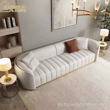 sofás chesterfield de cuero blanco de nuevo diseño